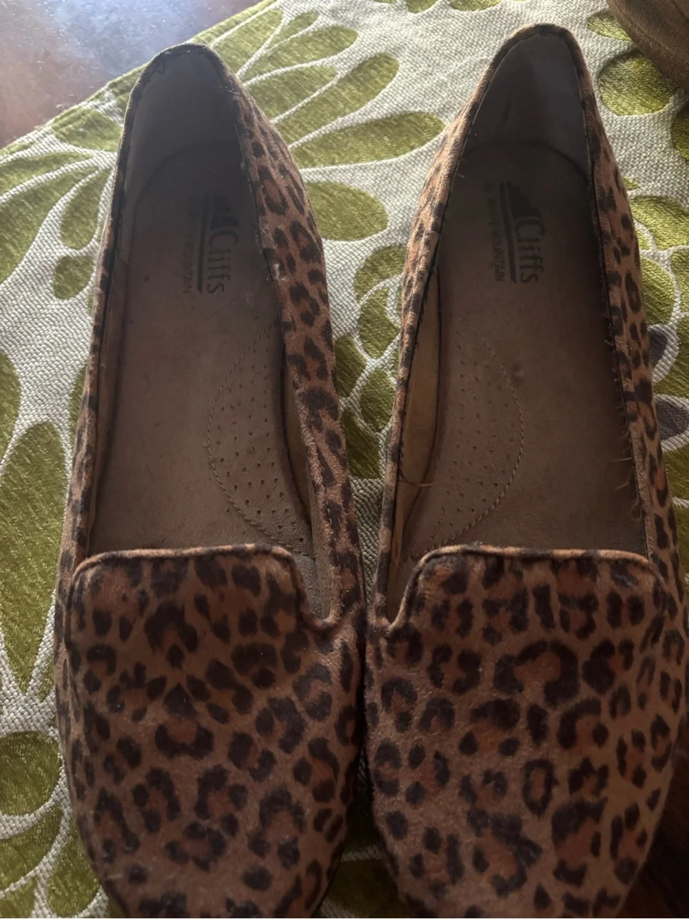 Cliffs by WHITE MOUNTAIN Leopard Print Slip-On Loafers - Brown/Black